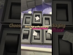 Λούξυ Custom Logo Μαύρο κάλυμμα και βάση Σκληρά κουτιά Χάρτινο κουτί Καρτόνι Χάρτινη συσκευασία Κουτί ρολόι