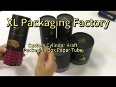 Τυπωμένο χάρτινο σωλήνα στρογγυλού τύπου Kraft Box για τσάι καφέ καραμέλα σοκολάτα