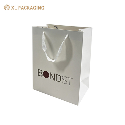 Αγορά XL συσκευασία Custom Packaging Factory Custom Own Logo 250gm Τέχνη Χάρτινη Τσάντα Αγοράς με Λευκή Ράβδος και Εσωτερικό Κουτί διαδικτυακή κατασκευή