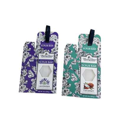 αγορά Machine Made Foldable Card Box Bright Color Printing Clear Window Display for Soap Gift Set Wholesale διαδικτυακή κατασκευή
