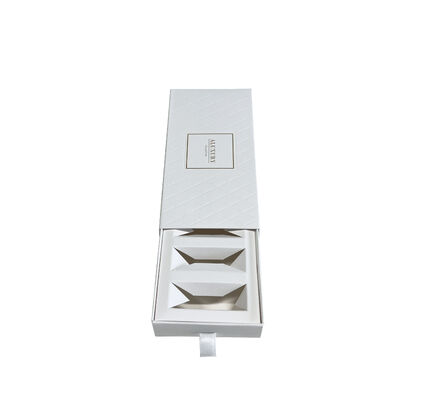 αγορά Custom Uncoated Paper Rigid Drawer Box Candle Packaging Ribbon Tag Pull Wholesale διαδικτυακή κατασκευή