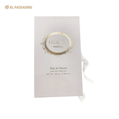 αγορά Book Shape Perfume Gift Box with White Ribbon, Embossed & Hot Stamping Gold Luxury Fragrance Packaging Box διαδικτυακή κατασκευή