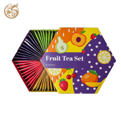 αγορά Custom Printed Hexagonal Tea & Dessert Gift Box With Paper Divider Insert Packaging διαδικτυακή κατασκευή