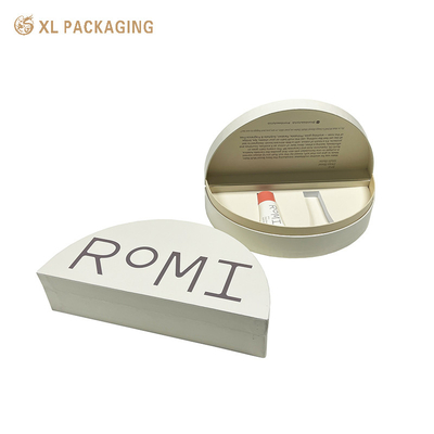 Λούξυ Custom Cosmetic Box Embossing LOGO Μισός κύκλος Ειδικό κουτί Κοσμητικό χαρτί για αρώματα φροντίδας του δέρματος με EVA