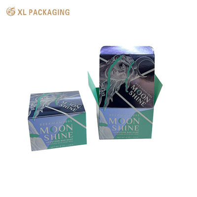 Λούξυ Custom Gift Box Λούξυ Skincare Glass Bottle Box Χρυσό φύλλο χαρτόνι Συσκευή Διπλώσιμη δομή Σατέν εσωτερικό Ιδανικό για τα εμπορικά δώρα, High-End λιανική πώληση ομορφιάς