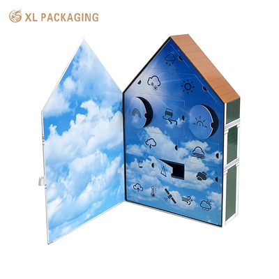 XL Packaging Custom Packaging Box Factory Κουτί Δώρου Ημερολογίου Δέντρου Εργαλεία Περιποίησης Δέρματος Παιχνίδι Χειροτεχνίας Ηλεκτρόνια Σχήμα Σπιτιού Κουτί Συσκευασίας Ημερολογίου Εμφάνισης Δώρων