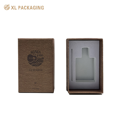 50 ml 100 ml Χάρτινο λευκό κουτί αρώματος Προσαρμοσμένο κουτί συσκευασίας αρωμάτων με αφρόκρεμα