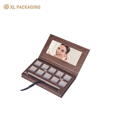 Πρωταθλήματα κενό χαρτόνι μαγνητικό eyeshadow Pans κουτί με καθρέφτη