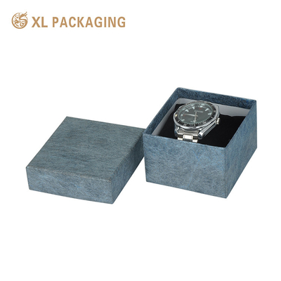 Modern Small Custom Logo Watch Box with Eco Friendly Art Paper and Glossy Lamination