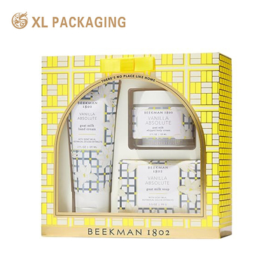 Προσαρμοσμένο Custom Paper Box για πολυτελή δωρεάν συσκευασία των κοσμητικών συνόλων φροντίδας του δέρματος με σφραγίδα