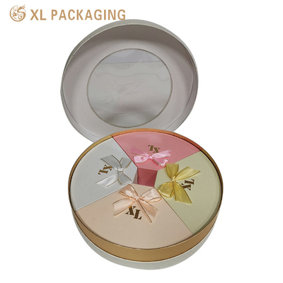 Recycled Round Tea Gift Packaging Paper Tube with Divider Custom Order Accepted and Customized Design