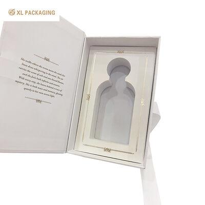 Custom Flip Top Book Style Gift Box with EVA Insert Rigid Gift Box for Luxury Packaging